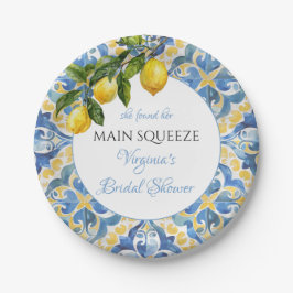 Prato De Papel Chuva de Noiva Mediterranean Lemon Main Squeeze