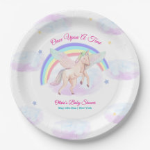 Chuva de Pastel Unicórnio Estrela Arco-íris Conto 