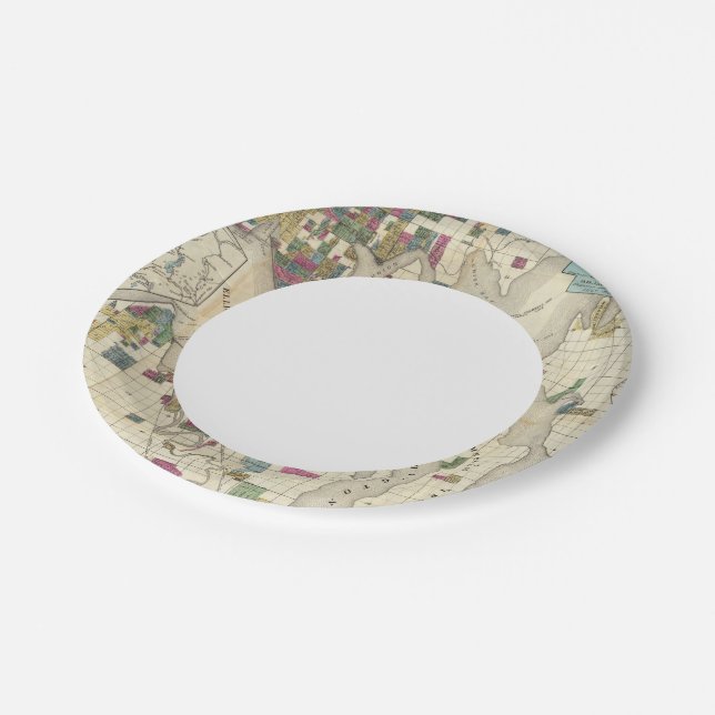 Prato De Papel Cidade De Seattle E Águas (Inclinado)