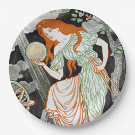 Prato De Papel Cientista feminina (Mulheres na Ciência e Tecnolog