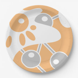 Prato De Papel Cinza de Pêssego - Portão Branca 1