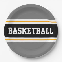Cinza desportiva Black Yellow BASKETBALL Strips