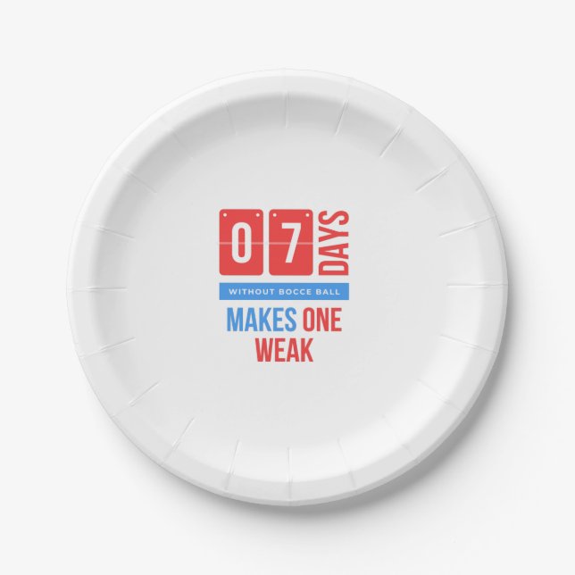 Prato De Papel Citação do futebol engraçado (Frente)