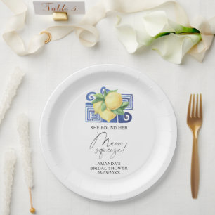 Prato De Papel Citrus Lemon - Ela encontrou seu principal aperto