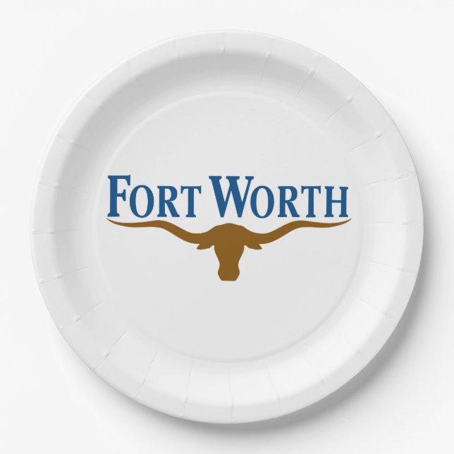 Prato De Papel City Flag of Fort Worth (Texas) (Frente)