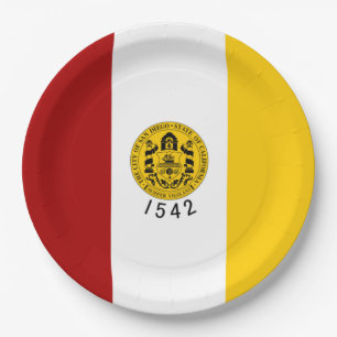 Prato De Papel City Flag of San Diego (Califórnia)
