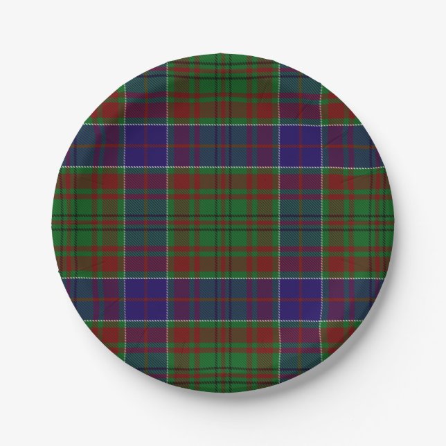 Prato De Papel Clan Adams Tartan (Frente)