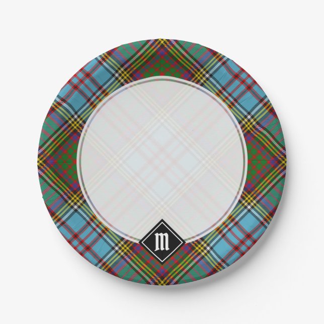 Prato De Papel Clan Anderson Tartan Paper Plates (Frente)
