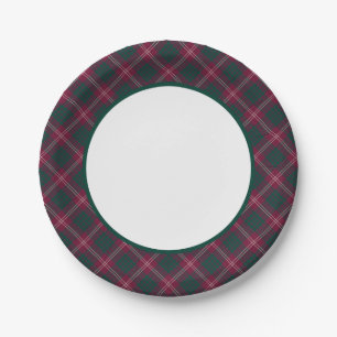 Prato De Papel Clan Crawford Tartan Border