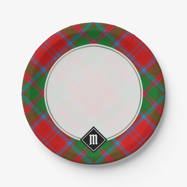 Prato De Papel Clan Drummond Tartan (Frente)