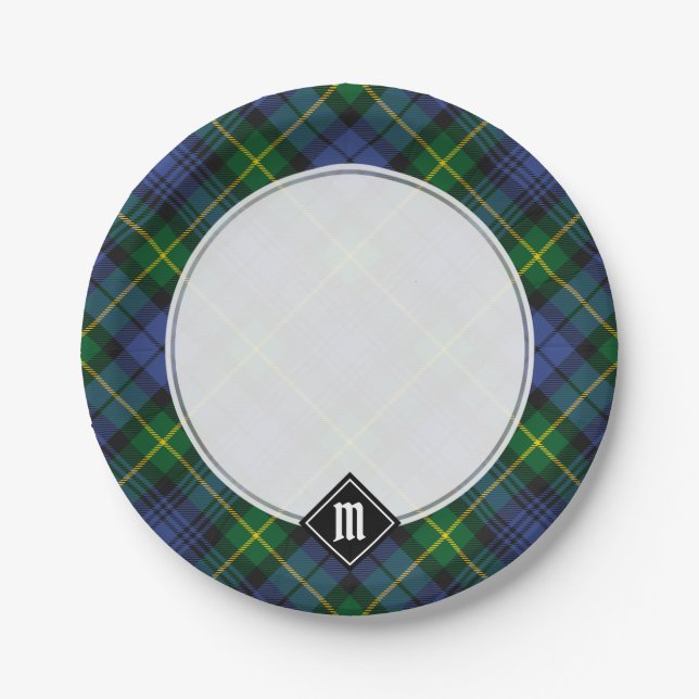 Prato De Papel Clan Gordon Tartan Paper Plates (Frente)