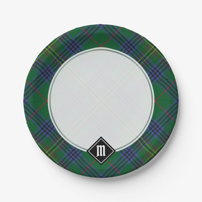 Prato De Papel Clan Kennedy Tartan (Frente)