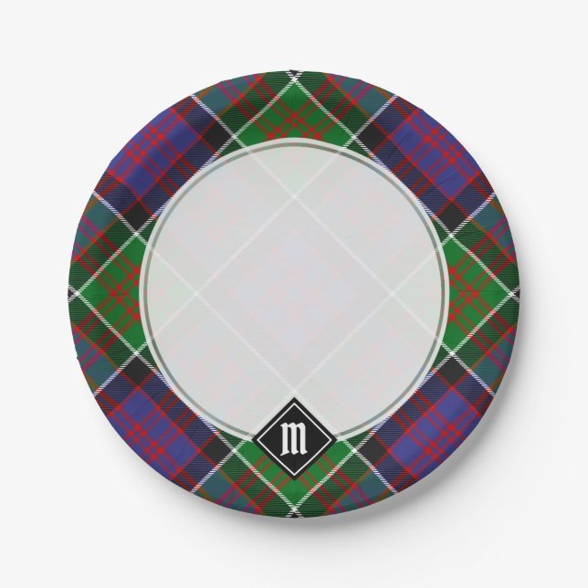Prato De Papel Clan MacDonald do Clanranald Tartan Paper Plates (Frente)