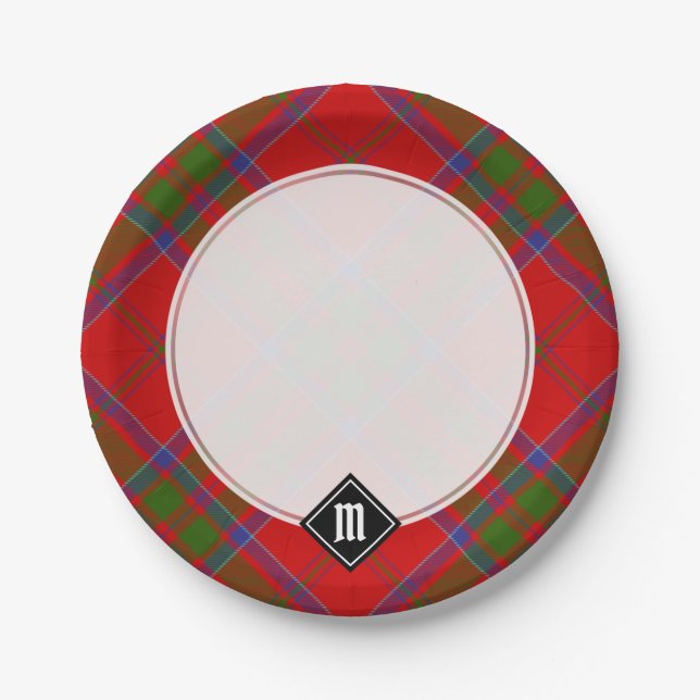 Prato De Papel Clan MacDonald do Keppoch Tartan Paper Plates (Frente)