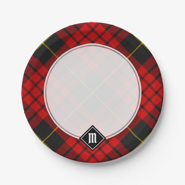 Prato De Papel Clan MacQueen Tartan (Frente)