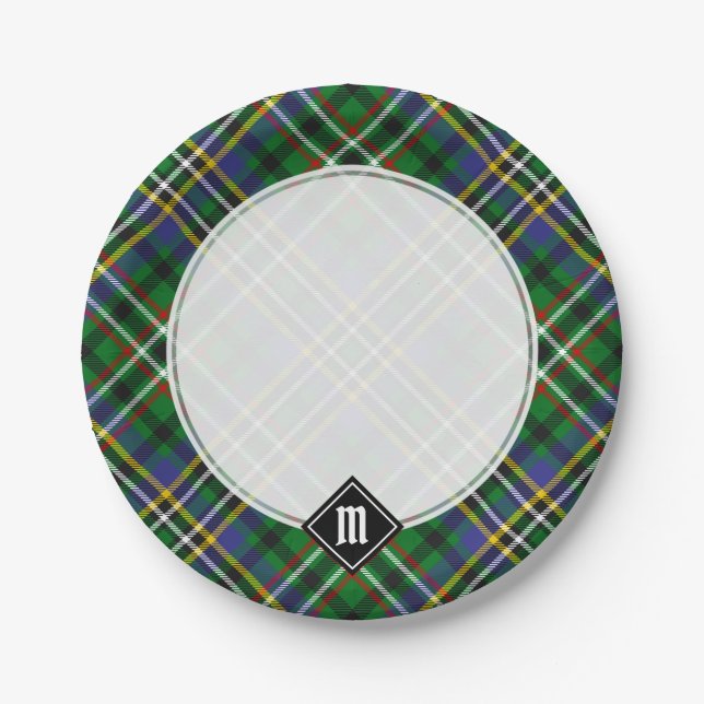 Prato De Papel Clan Scott Green Tartan Paper Plates (Frente)