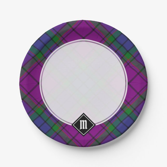 Prato De Papel Clan Wardlaw Tartan (Frente)