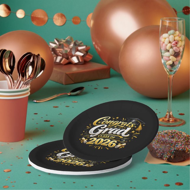 Prato De Papel Class of 2026 (Múltiplo)