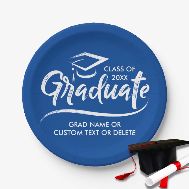 Prato De Papel Classe de Graduação de 20XX Personalizada para a C (Criador carregado)