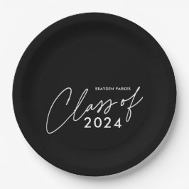 Prato De Papel Classe de Graduação de Script 2024