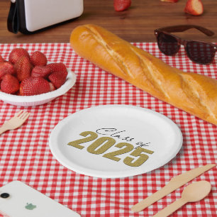 Prato De Papel Classe de Largura Dourada de 2025