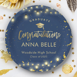 Prato De Papel Classe Personalizada de Graduação Personalizada de