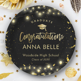 Prato De Papel Classe Personalizada de Graduação Personalizada de