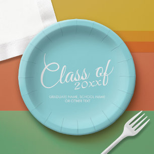 Prato De Papel Classe Personalizada de para Graduação ou Reunião