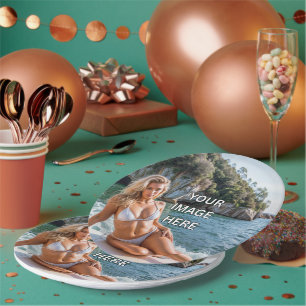 Prato De Papel CLÁSSICA! Placa de papel redonda personalizada 🍽️