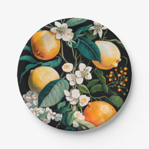 Prato De Papel Clementine Mandarine