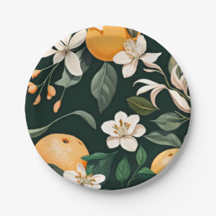 Prato De Papel Clementine Mandarine