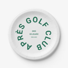 Prato De Papel Clube Après Golf Floresta Verde Golfistas Sociais 