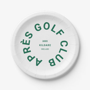 Prato De Papel Clube Après Golf Floresta Verde Golfistas Sociais