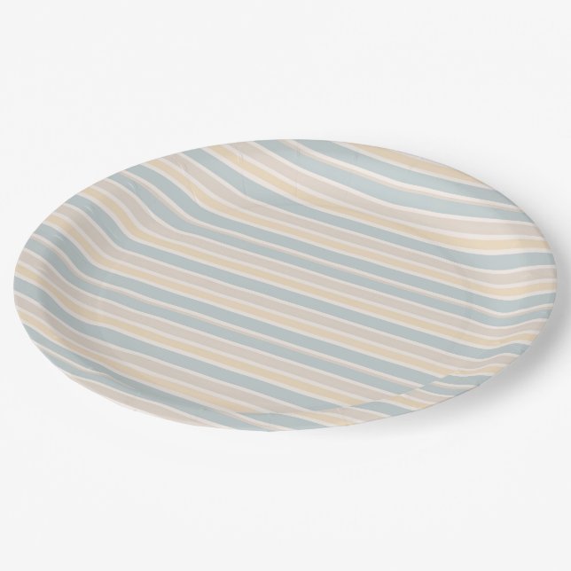 Prato De Papel Coastal Hamptons Stripe  (Inclinado)