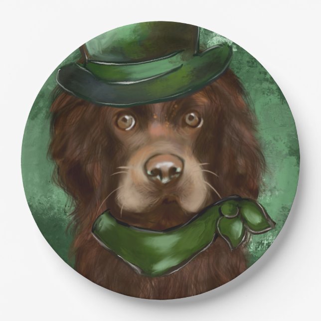 Prato De Papel Cocker Spaniel Americano (Frente)