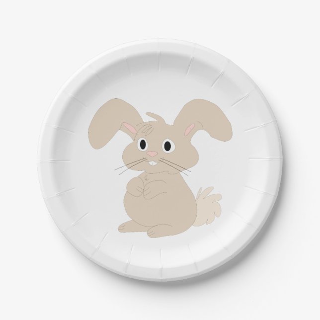 Prato De Papel Coelhinho da Páscoa (Frente)