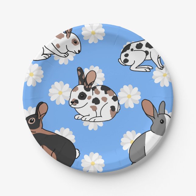 Prato De Papel Coelhos (Frente)