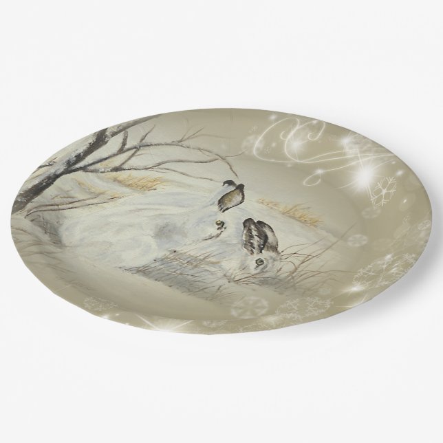 Prato De Papel Coelhos/placas de papel dos coelhos (Inclinado)