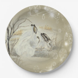 Prato De Papel Coelhos/placas de papel dos coelhos