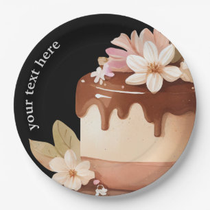 Prato De Papel Coffee Cake Papelão