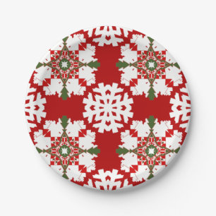 Prato De Papel Coleção de Natal