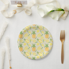 Prato De Papel Coleção de padrões da fruta - Ananases