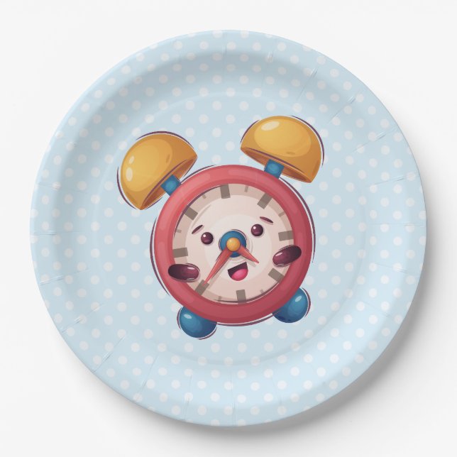 Prato De Papel Coleção de Relógios Inteligentes - Placas de Papel (Frente)