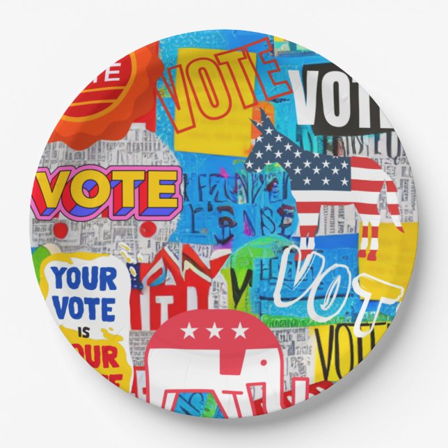 Prato De Papel Coleção de Votos (Frente)