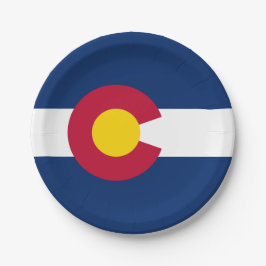 Prato De Papel Coloradan Flag, Flag of Colorado