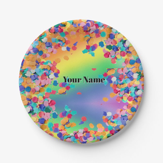 Prato De Papel colorful personalize picture HP Laptop Skin (Frente)