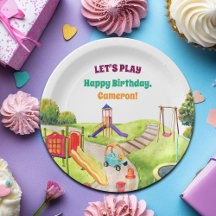 Colorful Playground Birthday Party 