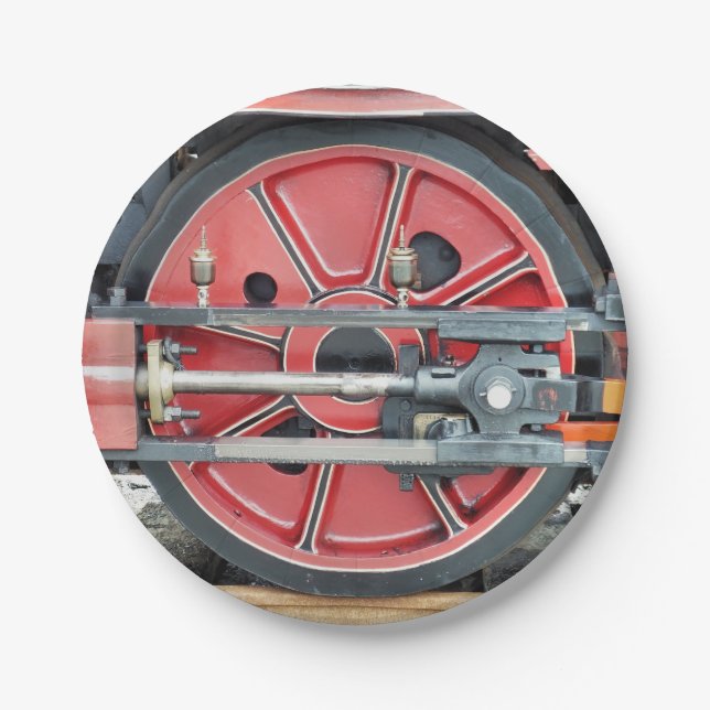 PRATO DE PAPEL COMBOIOS DE VAPOR (Frente)