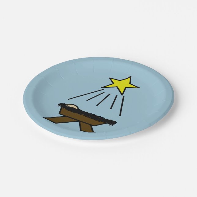 Prato De Papel Comedoiro do Natal (Inclinado)