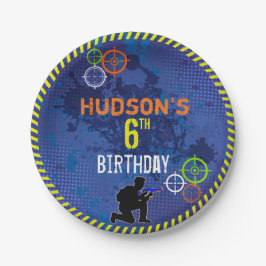 Prato De Papel Comida Dart Festa de aniversário Blaster Wars
